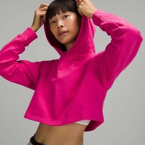 Lululemon All Yours Cropped Hoodie Sonic Pink